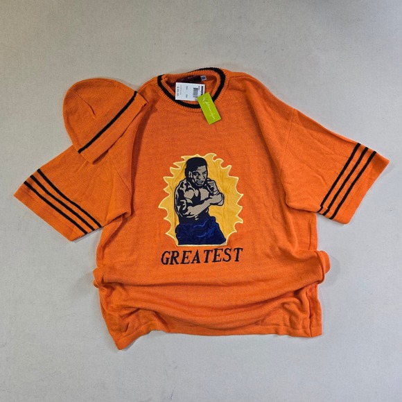 Y2K PLATINUM FUBU FAT ALBERT MOHAMMAD ALI SWEAT T-SHIRT BEANIE 3X DEADSTOCK TAGS - Picture 1 of 6